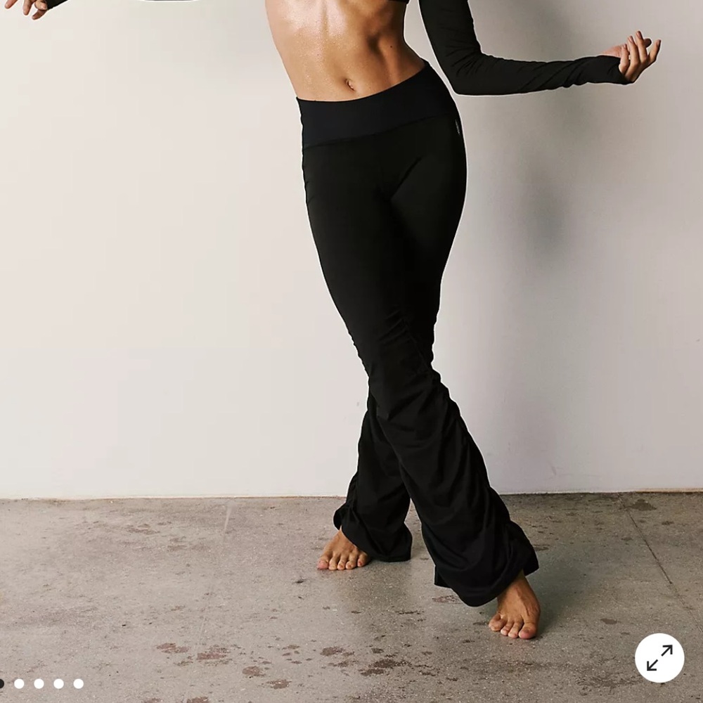 Free people movement black speed of light flare yoga pants. Size small NWT